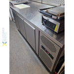 Professional Refrigerated Counter with Upstand 3 Doors Depth 600mm - THSNACK3200TNEC