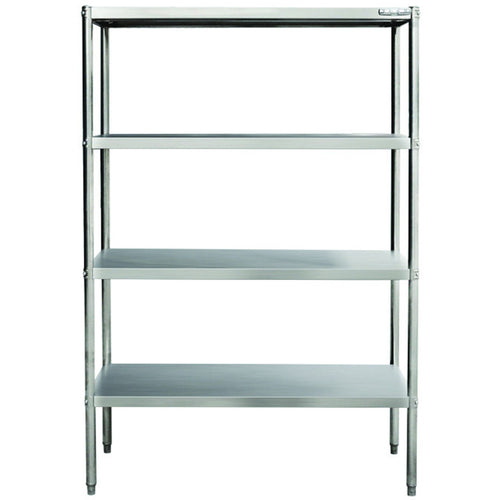Professional Heavy Duty Shelving Unit Stainless steel Width 800mm Depth 500mm 4 shelves - THSS850