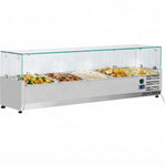 Refrigerated Servery Prep Top 1400mm 6xGN1/4 Depth 330mm | THV1400/330 - THV1400/330
