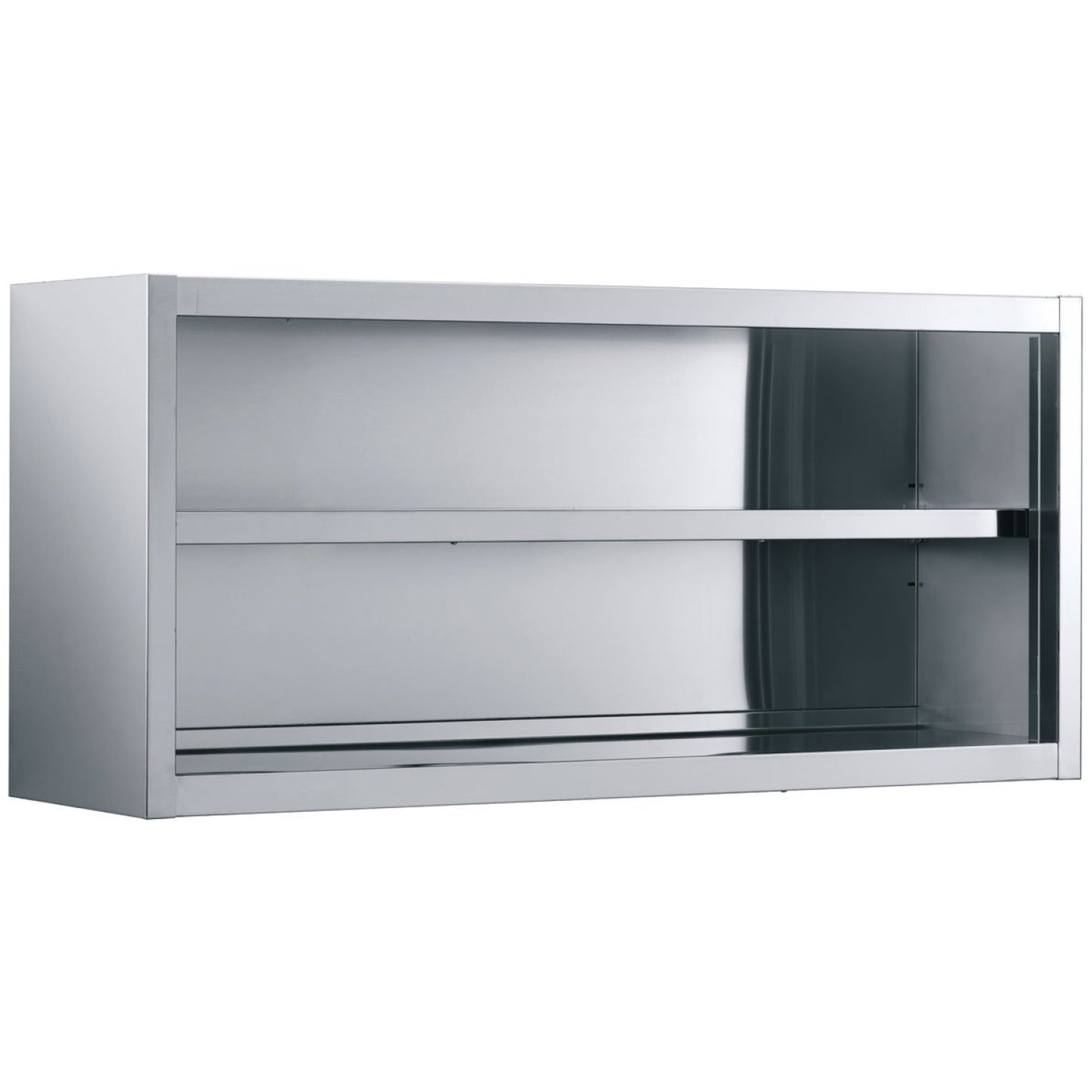 Wall cabinet Open Stainless steel Width 1200mm Depth 400mm - THWOR124