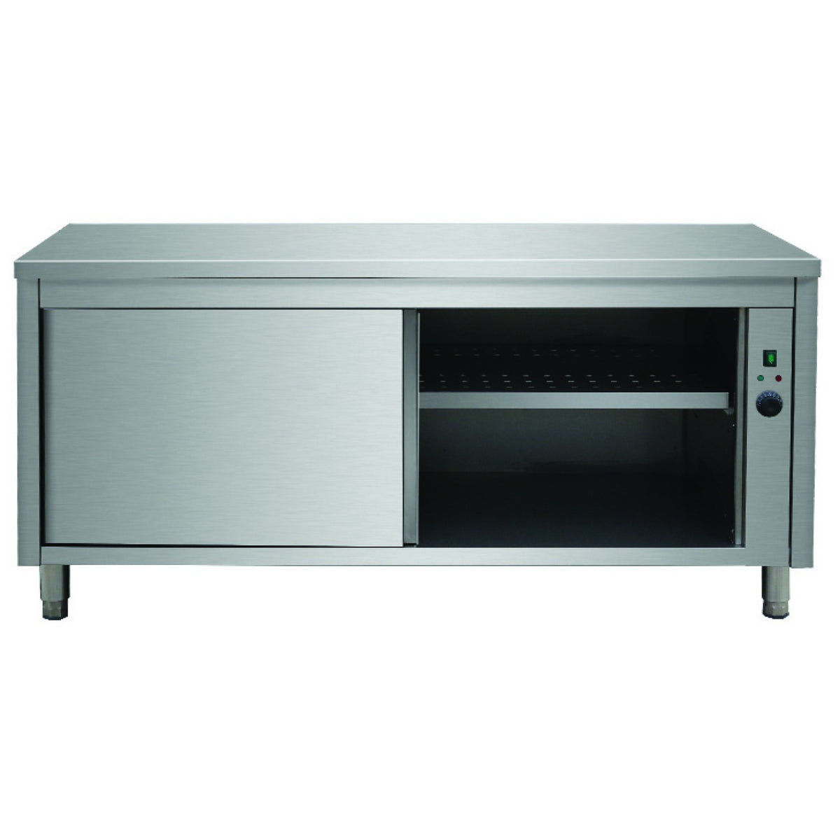 Professional Heated Cupboard Stainless steel Sliding doors Width 1800mm Depth 600mm - THWSR186