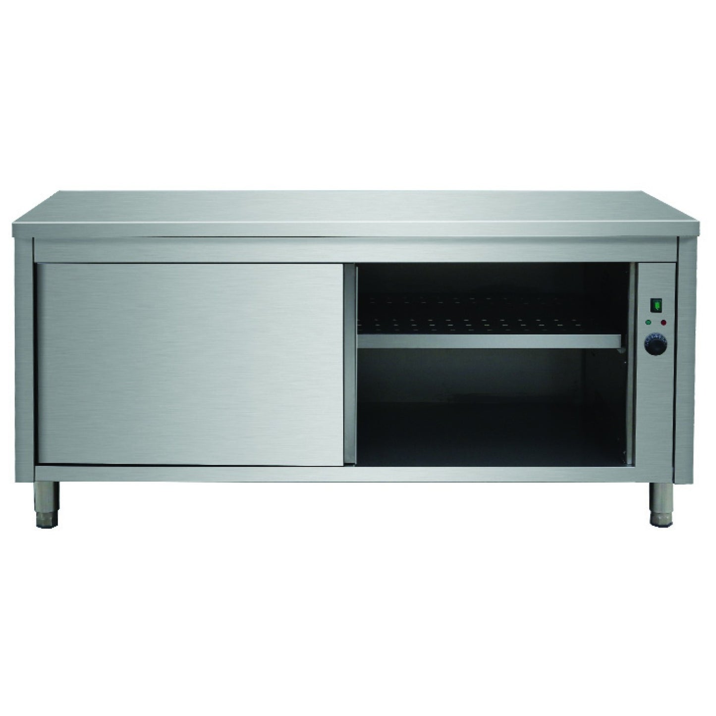 Professional Heated Cupboard Stainless steel Sliding doors Width 1600mm Depth 700mm - THWSR167