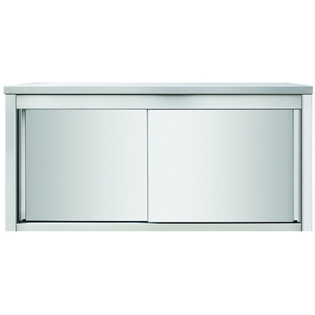 Wall cabinet Sliding doors Stainless steel Width 1000mm Depth 400mm - VWC104D
