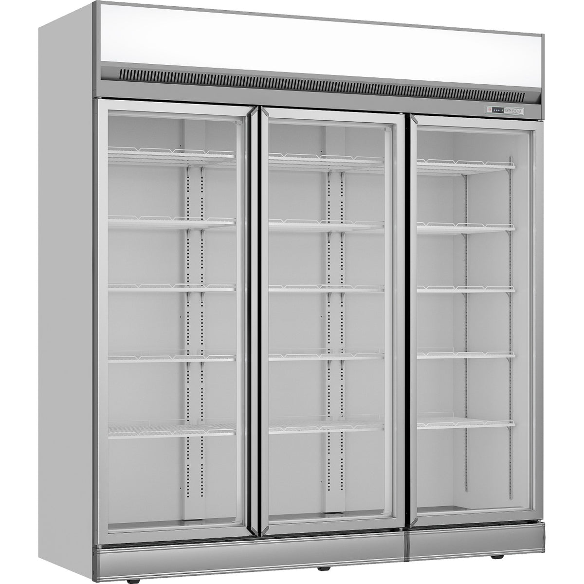 Commercial Display cooler 1886 litres Triple hinged doors Top mount - TR202