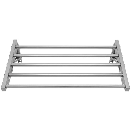 Commercial Foldable Stainless Steel Wall Mounted Rack Shelf 600×400×230mm 5 Tube - TRW50640