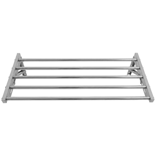 Commercial Foldable Stainless Steel Wall Mounted Rack Shelf 800×400×230mm 5 Tube - TRW50840