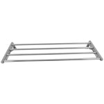 Commercial Foldable Stainless Steel Wall Mounted Rack Shelf 1000×300×230mm 4 Tube - TRW51030