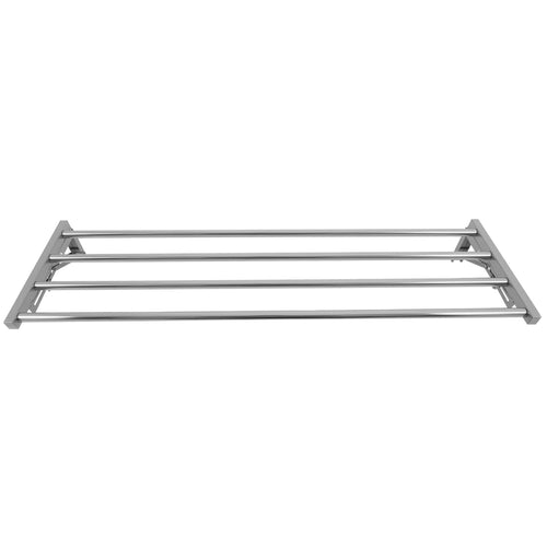 Commercial Foldable Stainless Steel Wall Mounted Rack Shelf 1200×300×230mm 4 Tube - TRW51230