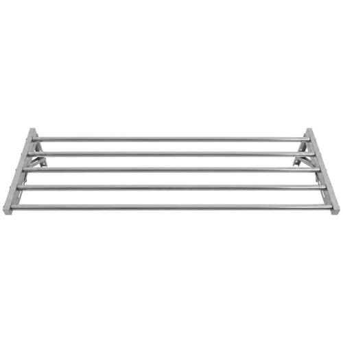 Commercial Foldable Stainless Steel Wall Mounted Rack Shelf 1200×400×230mm 5 Tube - TRW51240