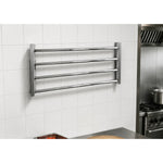 Commercial Foldable Stainless Steel Wall Mounted Rack Shelf 1000×300×230mm 4 Tube - TRW51030