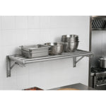 Commercial Foldable Stainless Steel Wall Mounted Rack Shelf 1400×300×230mm 4 Tube - TRW51430