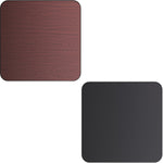 Laminated Square Table top Reversible Mahagony & Black 24x24'' - TT2424MB