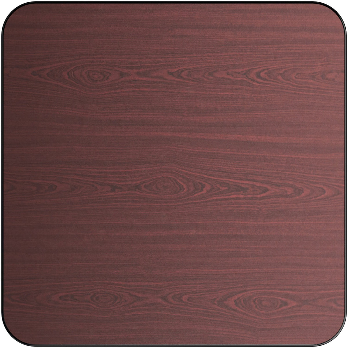 Laminated Square Table top Reversible Mahagony & Black 24x24'' - TT2424MB