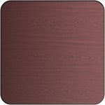 Laminated Square Table top Reversible Mahagony & Black 24x24'' - TT2424MB