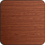 Laminated Square Table top Reversible Walnut & Natural 24x24'' - TT2424WN