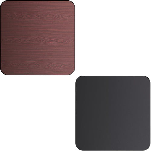 Laminated Square Table top Reversible Mahagony & Black 30x30'' - TT3030MB