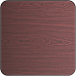 Laminated Square Table top Reversible Mahagony & Black 30x30'' - TT3030MB