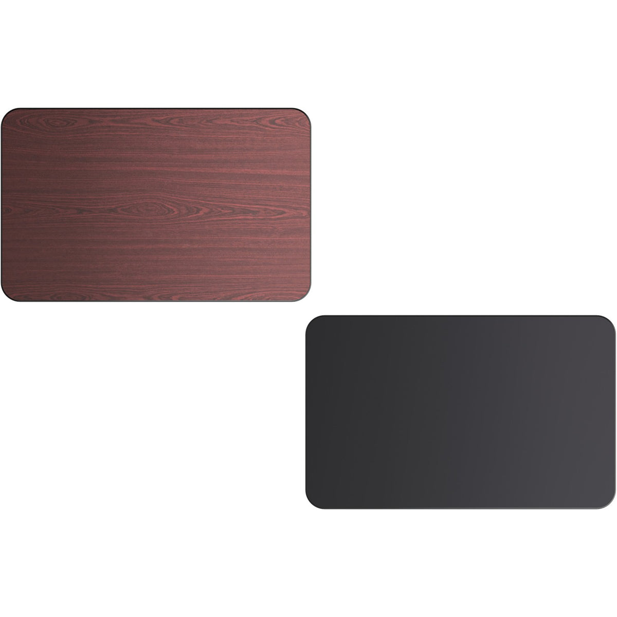 Laminated Rectangular Table top Reversible Mahagony & Black 48x30'' - TT3048MB