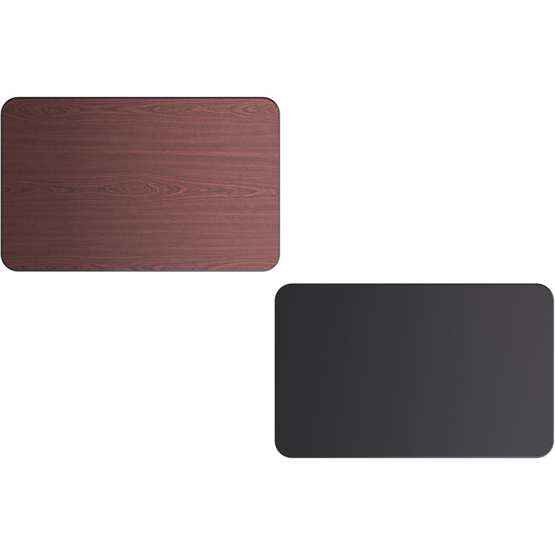 Laminated Rectangular Table top Reversible Mahagony & Black 48x30'' - TT3048MB