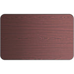 Laminated Rectangular Table top Reversible Mahagony & Black 48x30'' - TT3048MB
