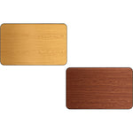 Laminated Rectangular Table top Reversible Walnut & Natural 48x30'' - TT3048WN