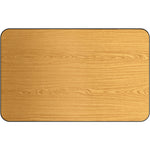 Laminated Rectangular Table top Reversible Walnut & Natural 48x30'' - TT3048WN