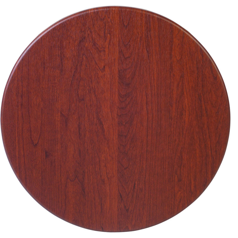 Seamless Round Table Top Mahogany Wood 30" - TT30RMAHOGANYWOOD