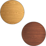 Laminated Round Table top Reversible Walnut & Natural Ø30'' - TT30RWN