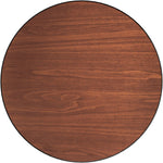 Laminated Round Table top Reversible Walnut & Natural Ø30'' - TT30RWN