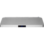 Commercial Extraction Canopy with Filter, Range Hood, Fan, Lights & 3 Speeds 900mm Undermount - UC2002036D