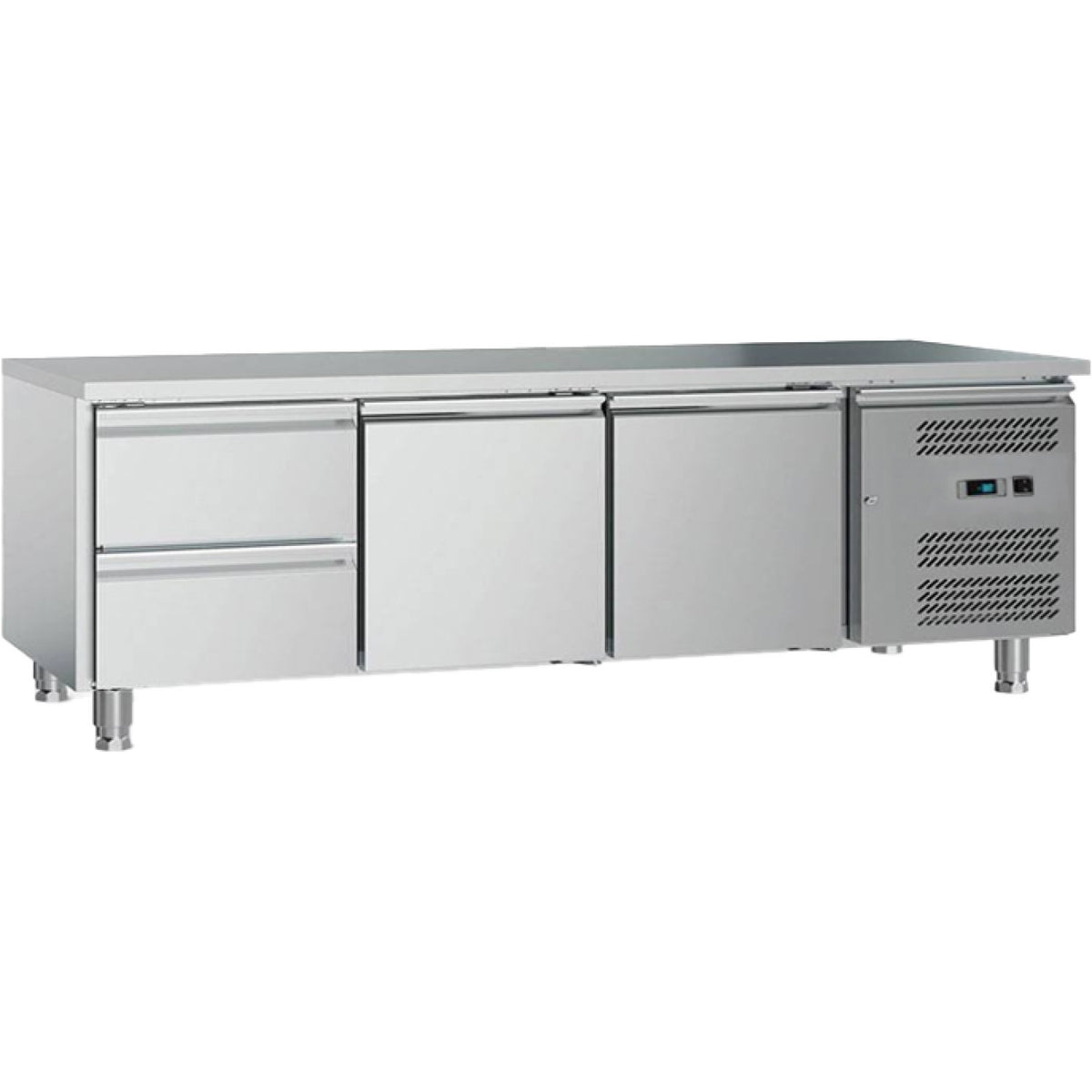 Low Refrigerated Counter 2 Drawers 2 Doors Depth 700mm - UGN3110TN