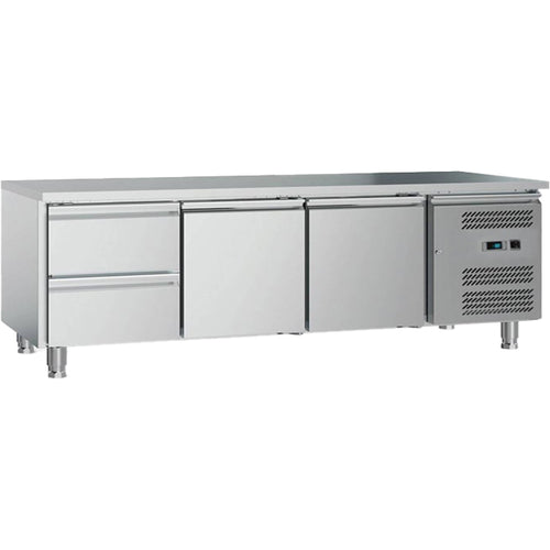 Low Refrigerated Counter 2 Drawers 2 Doors Depth 700mm - UGN3110TN
