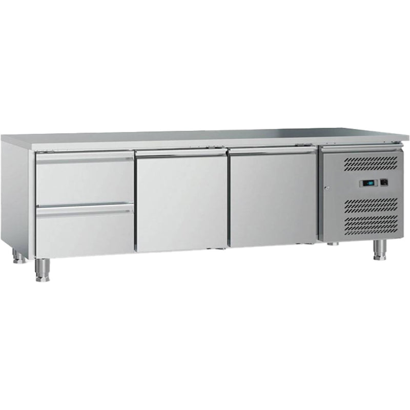 Low Refrigerated Counter 2 Drawers 2 Doors Depth 700mm - UGN3110TN