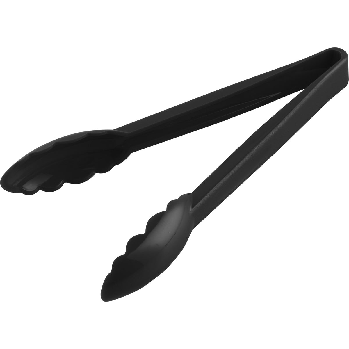 9" Catering Buffet Tongs Black Polycarbonate - UTITONG9