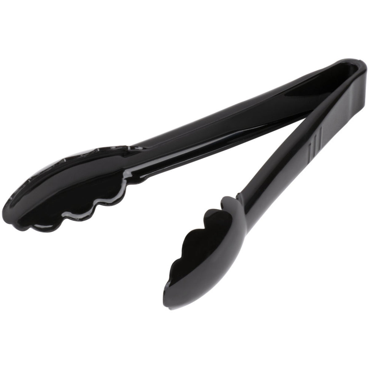 9" Catering Buffet Tongs Black Polycarbonate - UTITONG9