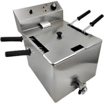Commercial Pasta boiler Electric 4 baskets 12 litres 3kW Drain tap - VAPC4