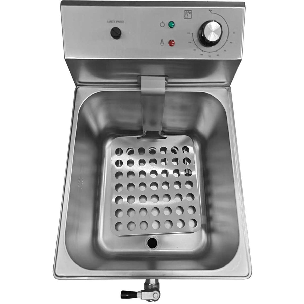 Commercial Pasta boiler Electric 4 baskets 12 litres 3kW Drain tap - VAPC4