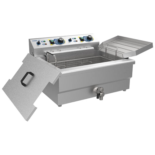 Commercial Electric Countertop Fryer 6kW Twin Tank - VEF301V