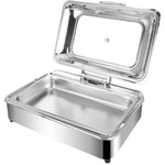 Chafing dish Electric Glass lid Stainless steel 7 litres GN1/1 - VICCD528