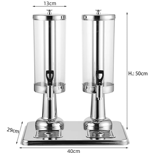 Commercial Juice Dispenser 2x3 litres - VICJDPTPC6
