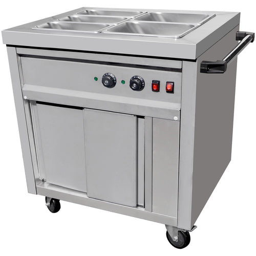 Mobile Bain Marie top Hot Cupboard 750mm with 5 GN pans - VMGN2AS
