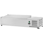 Refrigerated Servery Prep Top 1200mm 5xGN1/4 Depth 330mm Stainless steel lid | THVD1200/330 - THVD1200/330