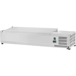 Refrigerated Servery Prep Top 1500mm 7xGN1/4 Depth 330mm Stainless steel lid - EA15