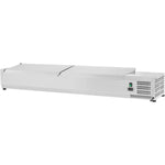 Refrigerated Servery Prep Top 1800mm 8xGN1/3 Depth 380mm Stainless steel lid - GA518