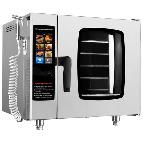 Commercial Touchscreen Combi Steam Oven 5 Tray 600x400mm 4kW 220V - VULCORE108