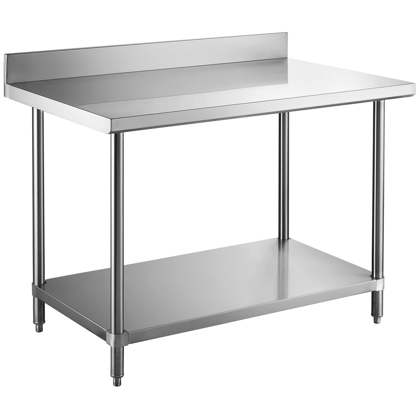 Professional Work table Stainless steel Undershelf Upstand 600x600x900mm - W218E6060B