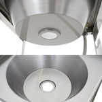 Commercial Foot Operated Hand Wash Sink with Stand & Corner Splashback Stainless Steel 360x360x900mm - WBR50AS
