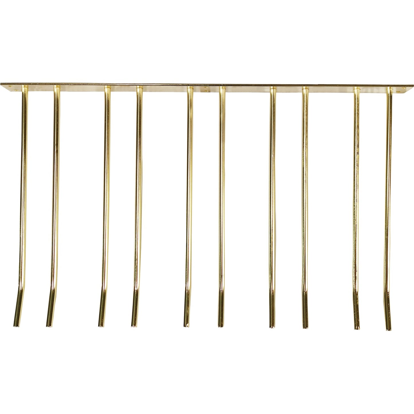 Wine Glass Rack Gold Wall mounted Length 300mm 15 wine glasses - WGA58500300G