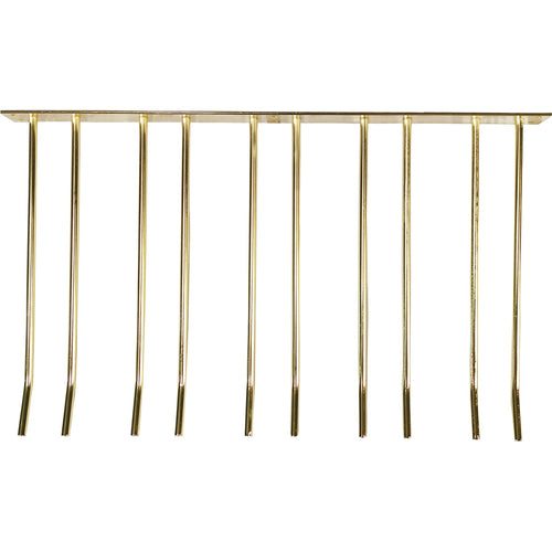 Wine Glass Rack Gold Wall mounted Length 300mm 15 wine glasses - WGA58500300G