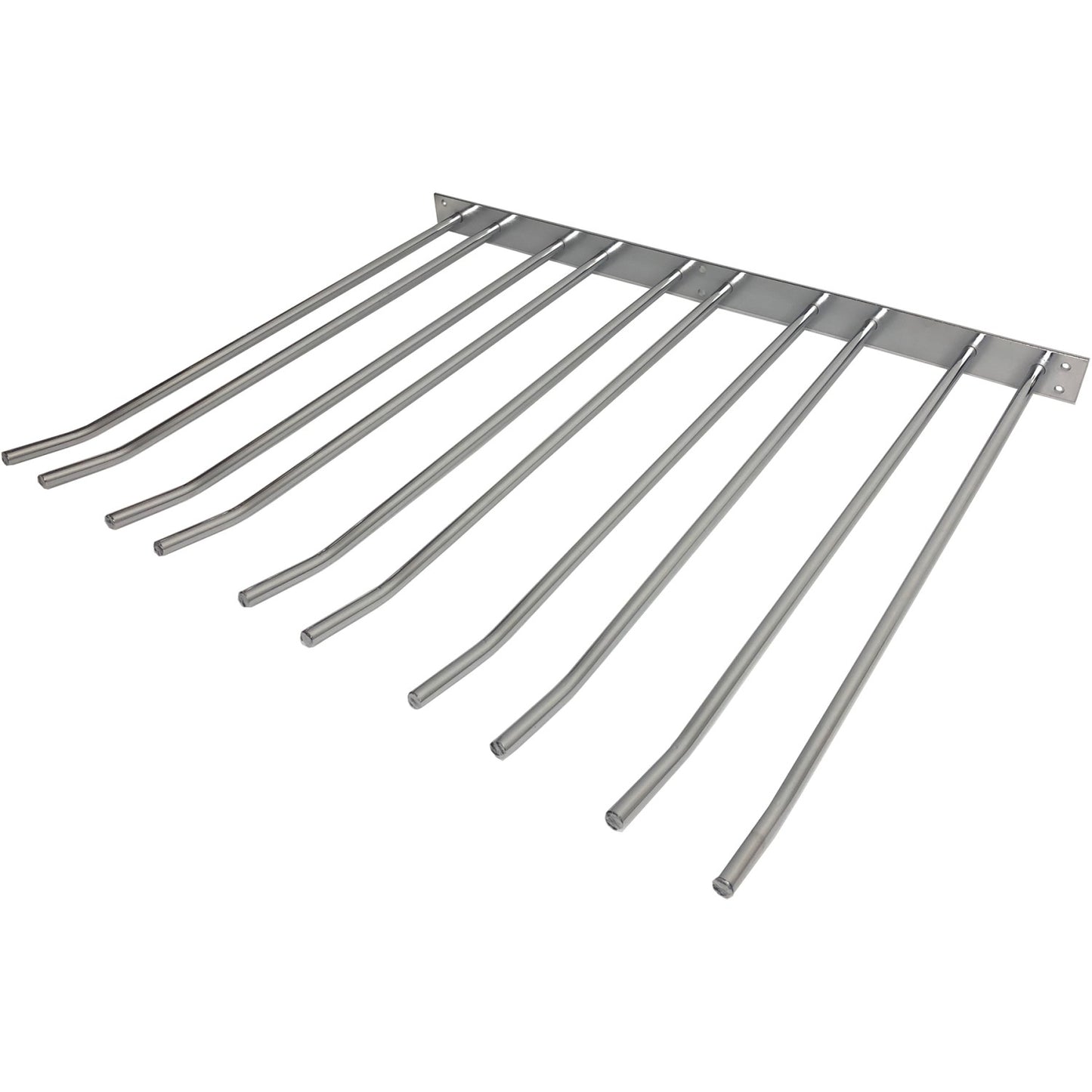 Wine Glass Rack Silver Wall mounted Length 300mm 15 wine glasses - WGA58500300S